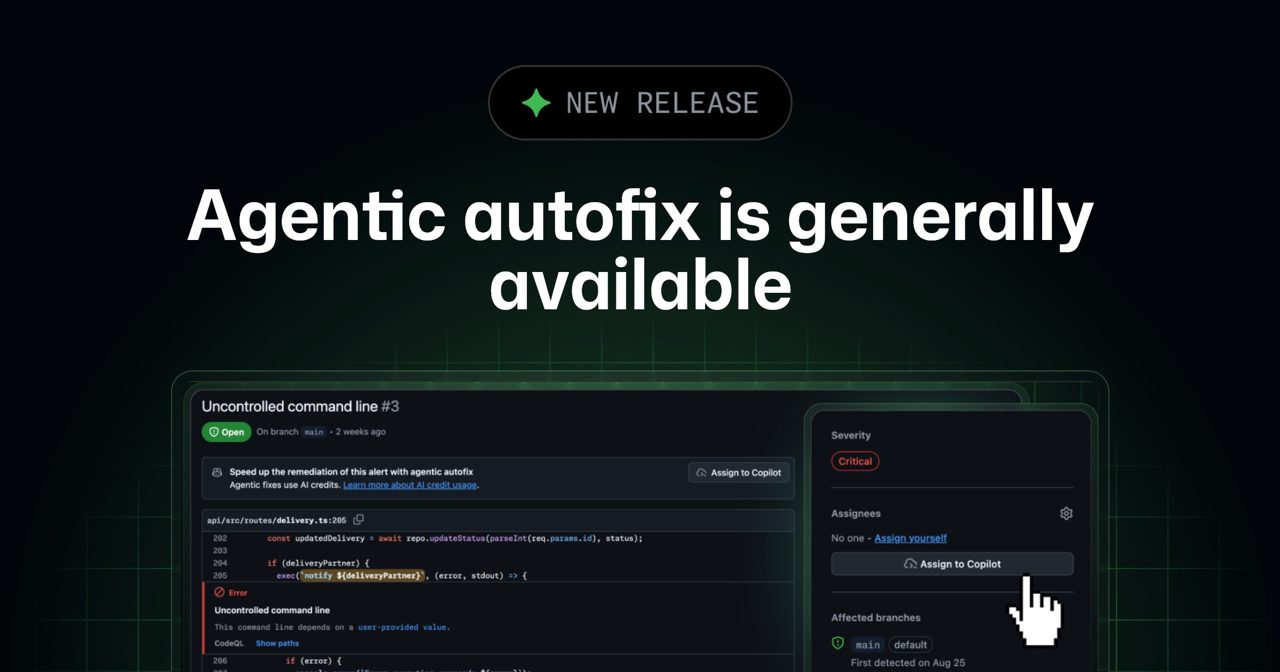 GitHub поручила Copilot исправлять до 25 предупреждений безопасности